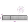 Gabion 5 mm langasta ja 5x2,5 cm verkosta 300x50x50 cm