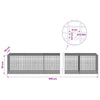 Gabion 5 mm langasta ja 5x2,5 cm verkosta 550x50x50 cm