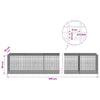 Gabion 5 mm langasta ja 5x2,5 cm verkosta 650x50x50 cm