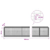Gabion 5 mm langasta ja 5x2,5 cm verkosta 1050x50x50 cm