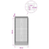 Gabion 5 mm langasta ja 5x2,5 cm verkosta 50x50x100 cm