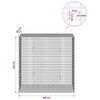 Gabion 5 mm langasta ja 5x2,5 cm verkosta 100x50x100 cm