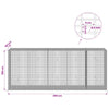 Gabion 5 mm langasta ja 5x2,5 cm verkosta 250x50x100 cm