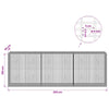 Gabion 5 mm langasta ja 5x2,5 cm verkosta 300x50x100 cm