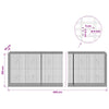 Gabion 5 mm langasta ja 5x2,5 cm verkosta 400x50x100 cm
