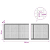 Gabion 5 mm langasta ja 5x2,5 cm verkosta 1200x50x100 cm