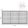 Gabion 5 mm langasta ja 5x2,5 cm verkosta 300x50x150 cm