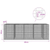 Gabion 5 mm langasta ja 5x2,5 cm verkosta 450x50x150 cm