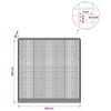 Gabion 5 mm langasta ja 5x2,5 cm verkosta 200x50x200 cm