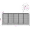 Gabion 5 mm langasta ja 5x2,5 cm verkosta 500x50x200 cm