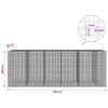 Gabion 5 mm langasta ja 5x2,5 cm verkosta 550x50x200 cm