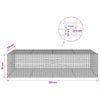 Gabion 5 mm langasta ja 5x2,5 cm verkosta 200x100x50 cm