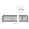 Gabion 5 mm langasta ja 5x2,5 cm verkosta 450x100x50 cm