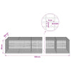 Gabion 5 mm langasta ja 5x2,5 cm verkosta 550x100x50 cm