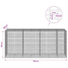Gabion 5 mm langasta ja 5x2,5 cm verkosta 350x100x150 cm