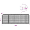 Gabion 5 mm langasta ja 5x2,5 cm verkosta 450x100x150 cm