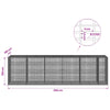 Gabion 5 mm langasta ja 5x2,5 cm verkosta 550x100x150 cm