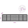 Gabion 5 mm langasta ja 5x2,5 cm verkosta 600x100x150 cm