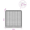 Gabion 5 mm langasta ja 5x2,5 cm verkosta 200x100x200 cm