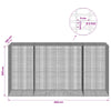Gabion 5 mm langasta ja 5x2,5 cm verkosta 400x100x200 cm