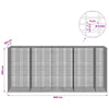Gabion 5 mm langasta ja 5x2,5 cm verkosta 450x100x200 cm