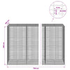 Gabion 5 mm langasta ja 5x2,5 cm verkosta 750x100x200 cm