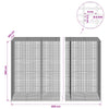 Gabion 5 mm langasta ja 5x2,5 cm verkosta 850x100x200 cm