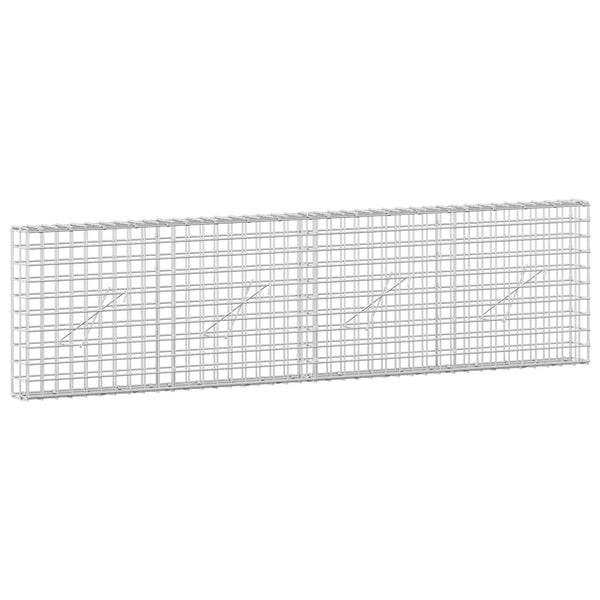 Gabion 5 mm langasta ja 5x5 cm verkosta 200x10x50 cm