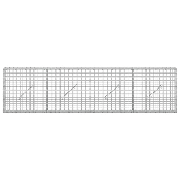 Gabion 5 mm langasta ja 5x5 cm verkosta 200x10x50 cm