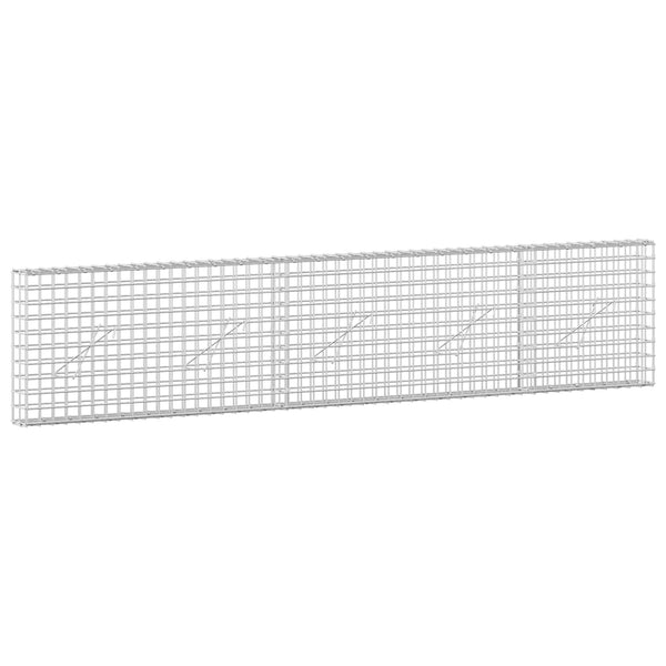 Gabion 5 mm langasta ja 5x5 cm verkosta 250x10x50 cm