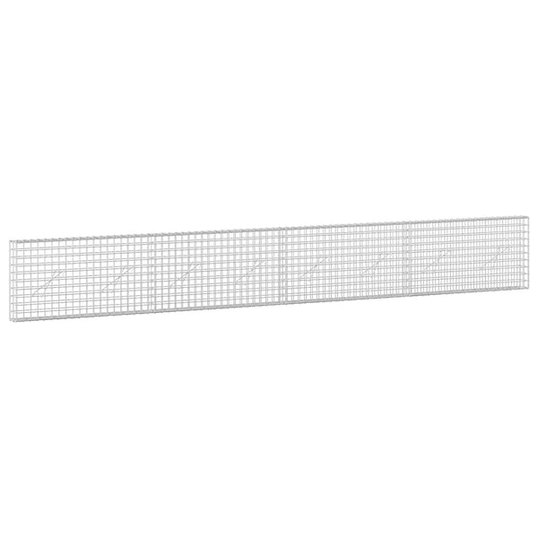 Gabion 5 mm langasta ja 5x5 cm verkosta 400x10x50 cm