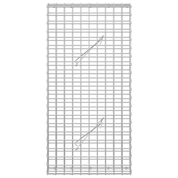 Gabion 5 mm langasta ja 5x5 cm verkosta 50x10x100 cm