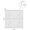 Gabion 5 mm langasta ja 5x5 cm verkosta 100x10x100 cm