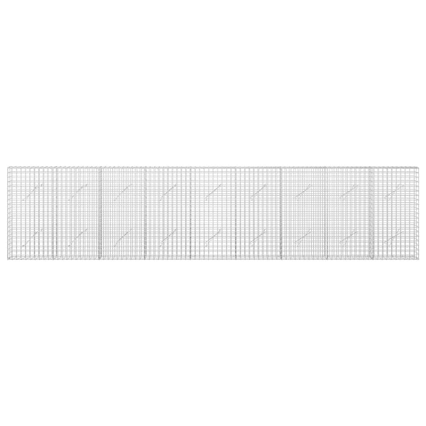 Gabion 5 mm langasta ja 5x5 cm verkosta 450x10x100 cm