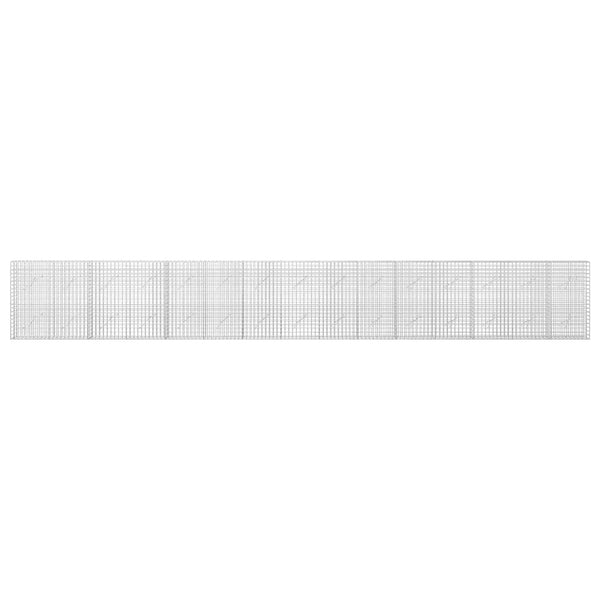 Gabion 5 mm langasta ja 5x5 cm verkosta 750x10x100 cm
