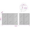 Gabion 5 mm langasta ja 5x5 cm verkosta 750x10x100 cm