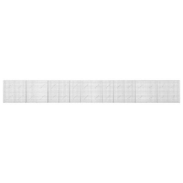 Gabion 5 mm langasta ja 5x5 cm verkosta 800x10x100 cm