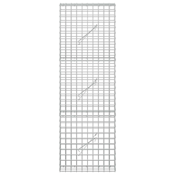 Gabion 5 mm langasta ja 5x5 cm verkosta 50x10x150 cm