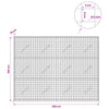Gabion 5 mm langasta ja 5x5 cm verkosta 200x10x150 cm