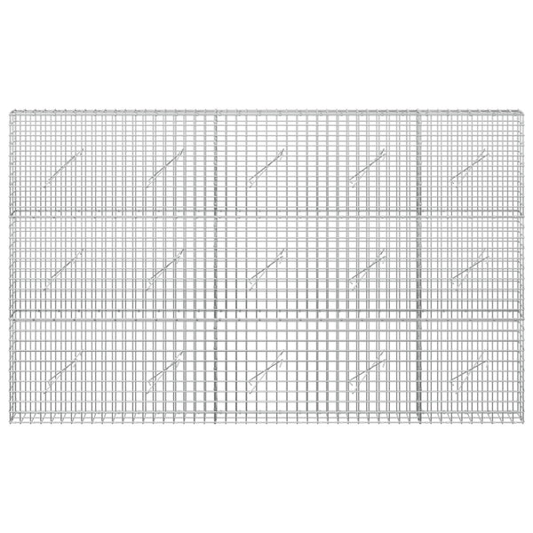 Gabion 5 mm langasta ja 5x5 cm verkosta 250x10x150 cm