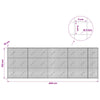 Gabion 5 mm langasta ja 5x5 cm verkosta 450x10x150 cm