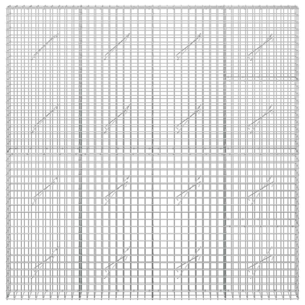 Gabion 5 mm langasta ja 5x5 cm verkosta 200x10x200 cm