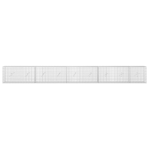 Gabion 5 mm langasta ja 5x5 cm verkosta 450x20x50 cm