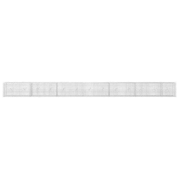 Gabion 5 mm langasta ja 5x5 cm verkosta 650x20x50 cm