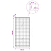 Gabion 5 mm langasta ja 5x5 cm verkosta 50x20x100 cm