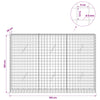 Gabion 5 mm langasta ja 5x5 cm verkosta 150x20x100 cm