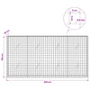 Gabion 5 mm langasta ja 5x5 cm verkosta 200x20x100 cm