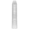 Gabion 5 mm langasta ja 5x5 cm verkosta 250x20x100 cm