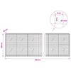 Gabion 5 mm langasta ja 5x5 cm verkosta 700x20x100 cm