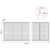 Gabion 5 mm langasta ja 5x5 cm verkosta 1150x20x100 cm